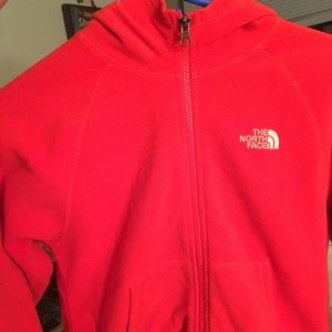 Zip up north face sweater